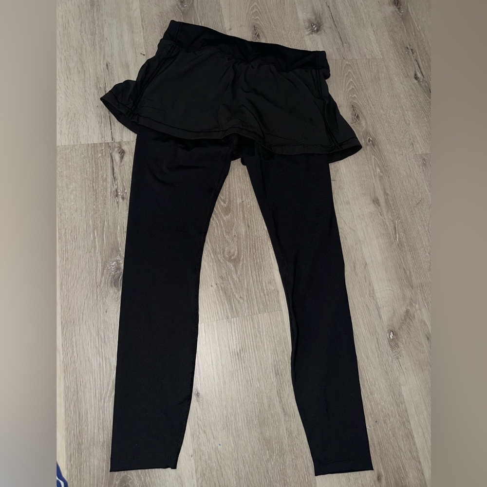 Black Skirted Leggings